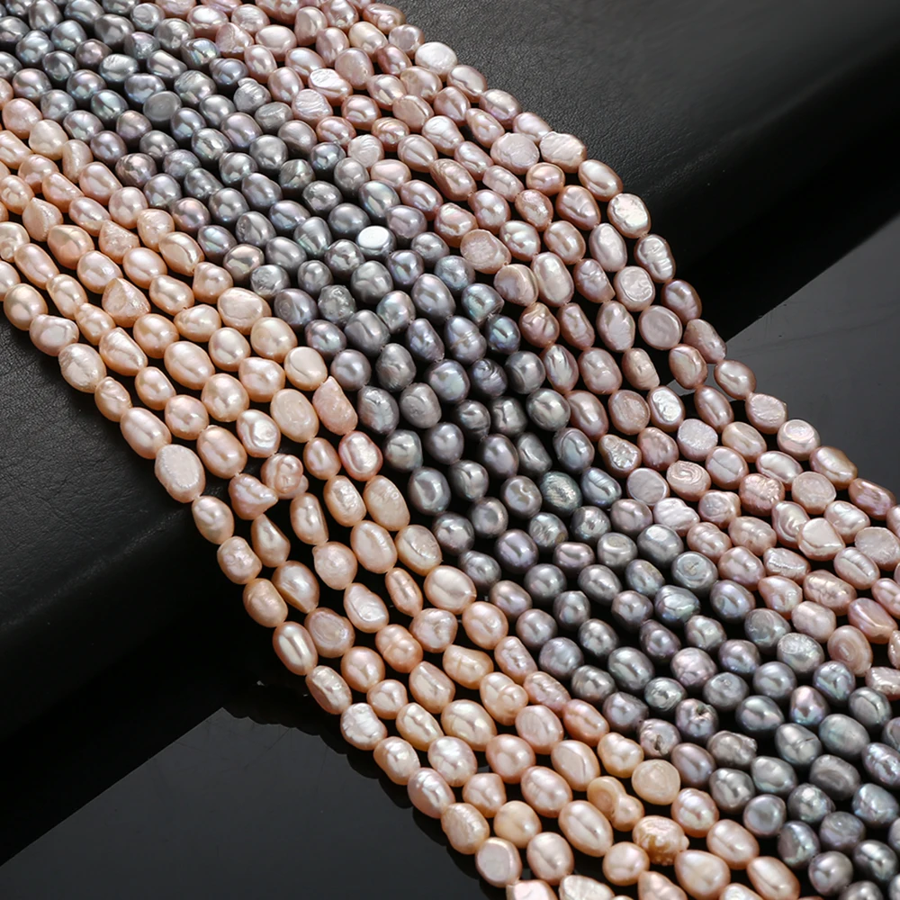 Natürliche Süßwasser perlen Perlen zweiseitig leicht hochwertige lose Perlen für Schmuck herstellung DIY Halskette Armband Ohrring 13" – Detail 8
