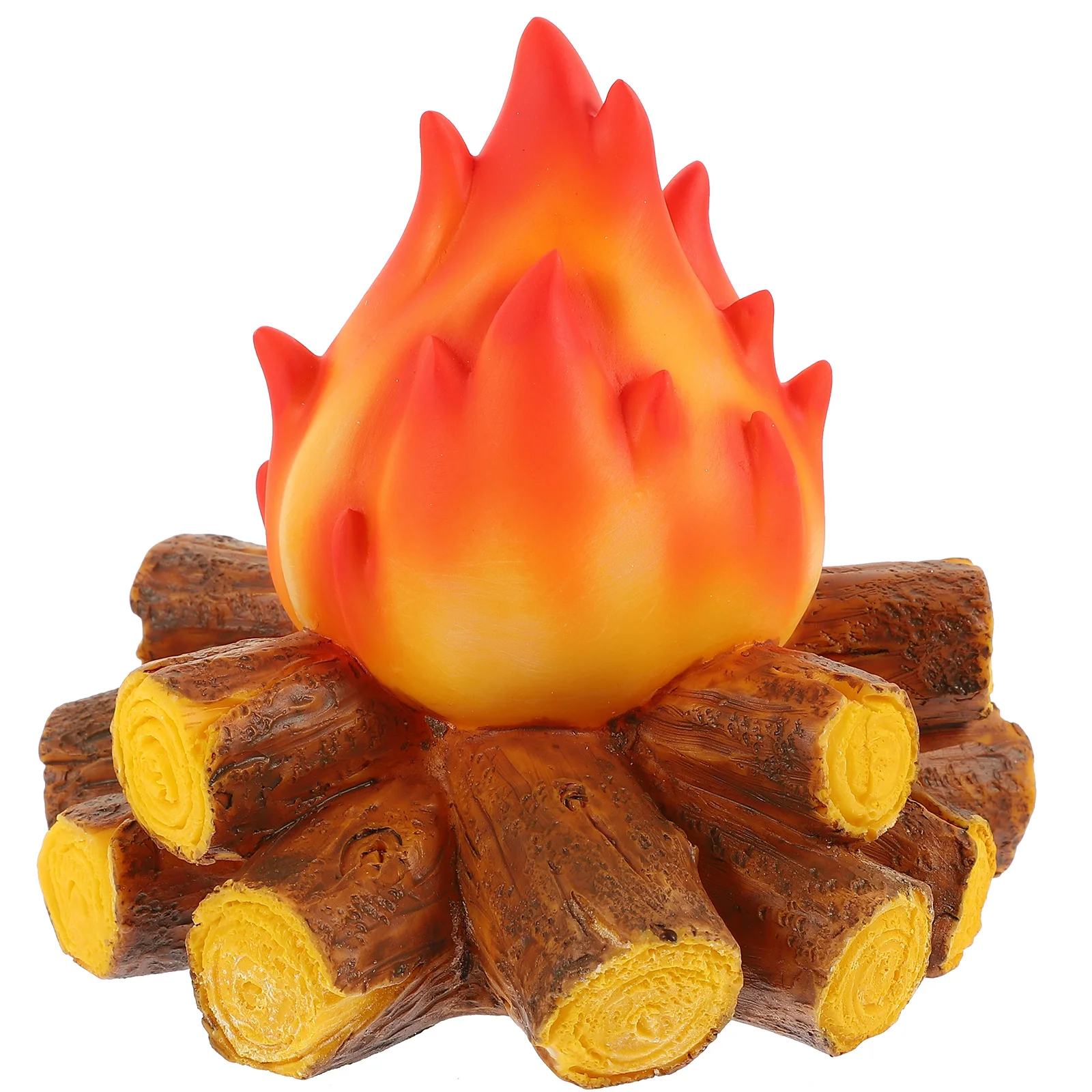 

3D Fake Campfire Centerpiece Led Night Light Decorative Artificial Fake Fireplace Cardboard Camping Party Decorations Torch