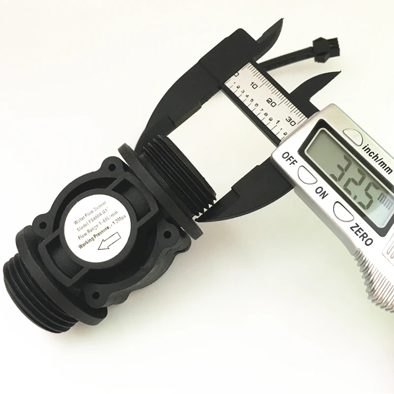 Capteur De Débit D'eau YF-G1 - Filetage G1" Mâle, 2-100 L/min, DC 5-24V - Pour Piscine, Irrigation, Climatisation - 7
