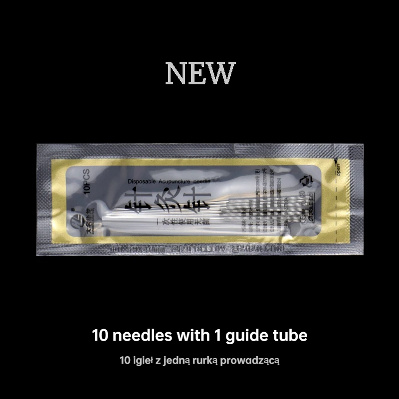 5000pcs/10box Hualong Disposable Acupuncture Needles 0.17/0.16/0.18/0.20/0.25/0.30/0.35mm 10 needle one tube disposable acupuncture needle