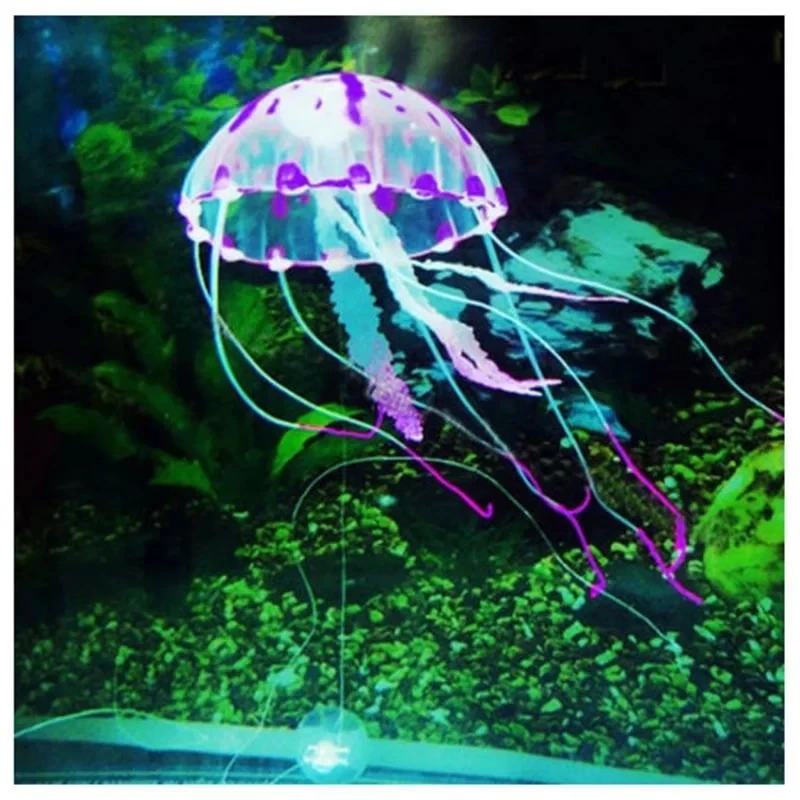 Aquarium Fluorescent Jellyfish Decor 6