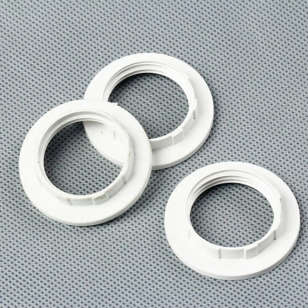 Adaptateur D'anneau D'abat-jour E14 - Lot De 3, Noir/blanc, Pour Remplacer La Bague Spirale
