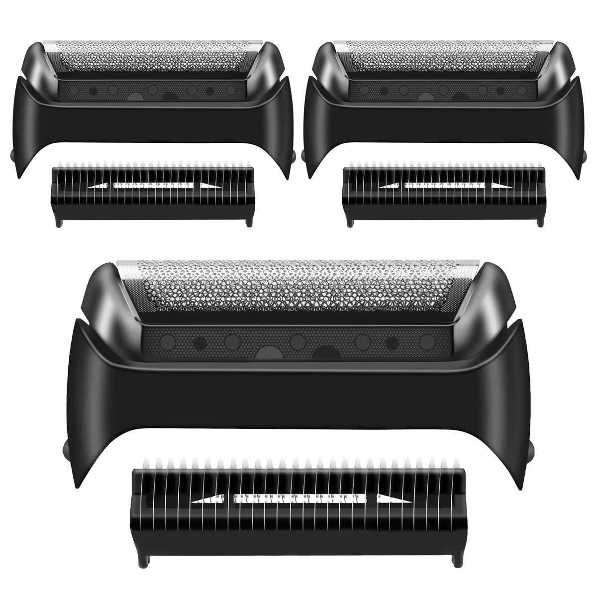 3PCS Shaver Foil and Blade for Braun 20S 10B 20B 1000 Series Shaver Head