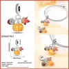 925 Sterling Silver Fashion Squirrel Maple Leaf Autumn Series Charms Beads Fit  Original Bracelets DIY Jewelry Making 3
