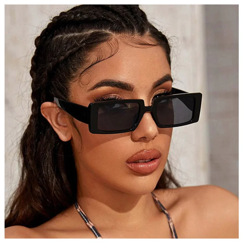 

Модные солнцезащитные очки новые женские солнцезащитные очки с квадратной оправой трендовые прозрачные цветные индивидуальные солнцезащитные очки для улицы