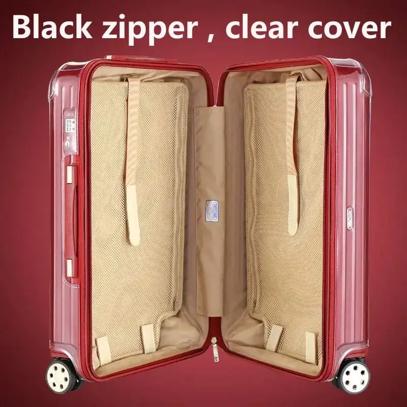 Clear Cover For Rimowa Essential with Zipper High Quality Suitcase Protector Customized Luggage Covers for 20"22"26"28"30"33" 2