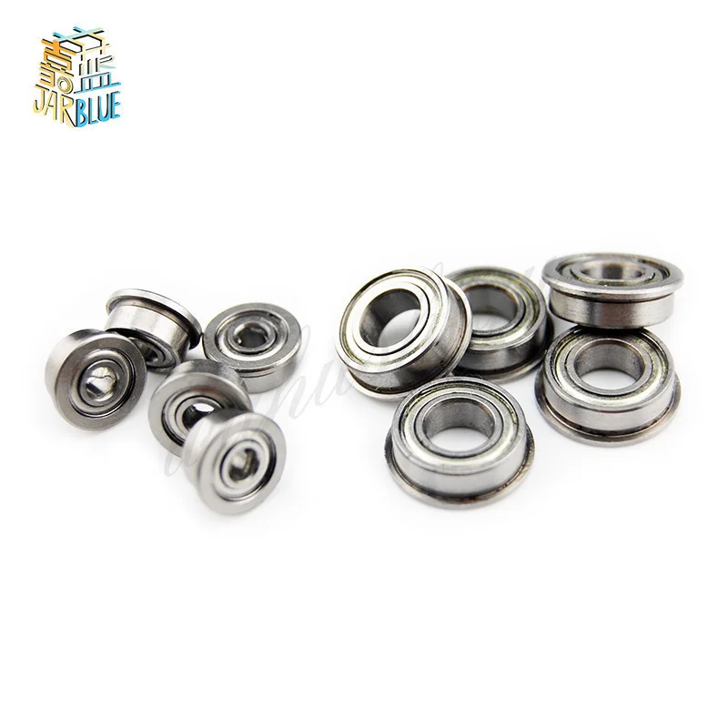 2-10pcs MF52ZZ MF62ZZ MF63ZZ MF74ZZ MF83ZZ MF84ZZ  MF148ZZ 소형 플랜지 베어링 얇은 벽 금속 차폐 플랜지 베어링