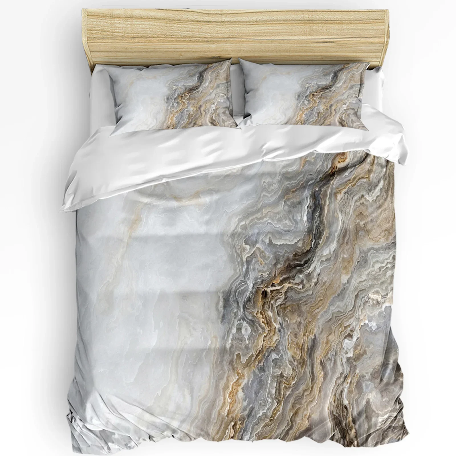 

Marble Printed Comfort Duvet Cover Pillow Case Home Textile Quilt Cover Boy Kid Teen Girl Luxury 3pcs Bedding Set