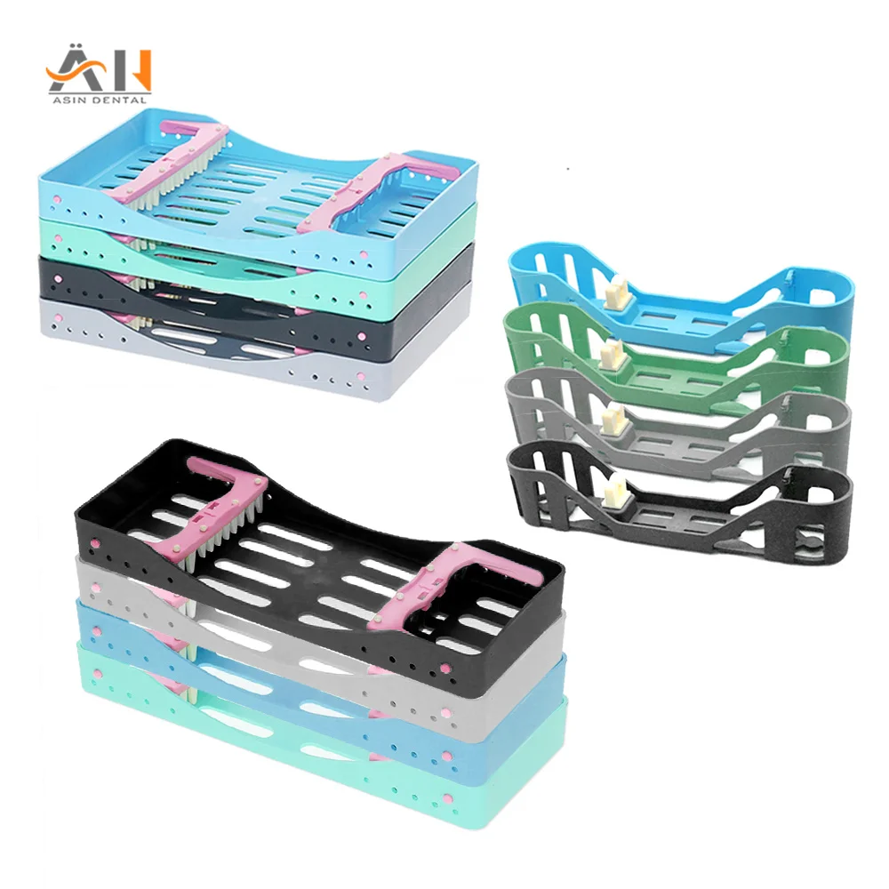 

Dental Composite Resin Filling Filler Aesthetic Restoration Disinfection Rack Plastic Sterilization Box Dentist Instrument Tools