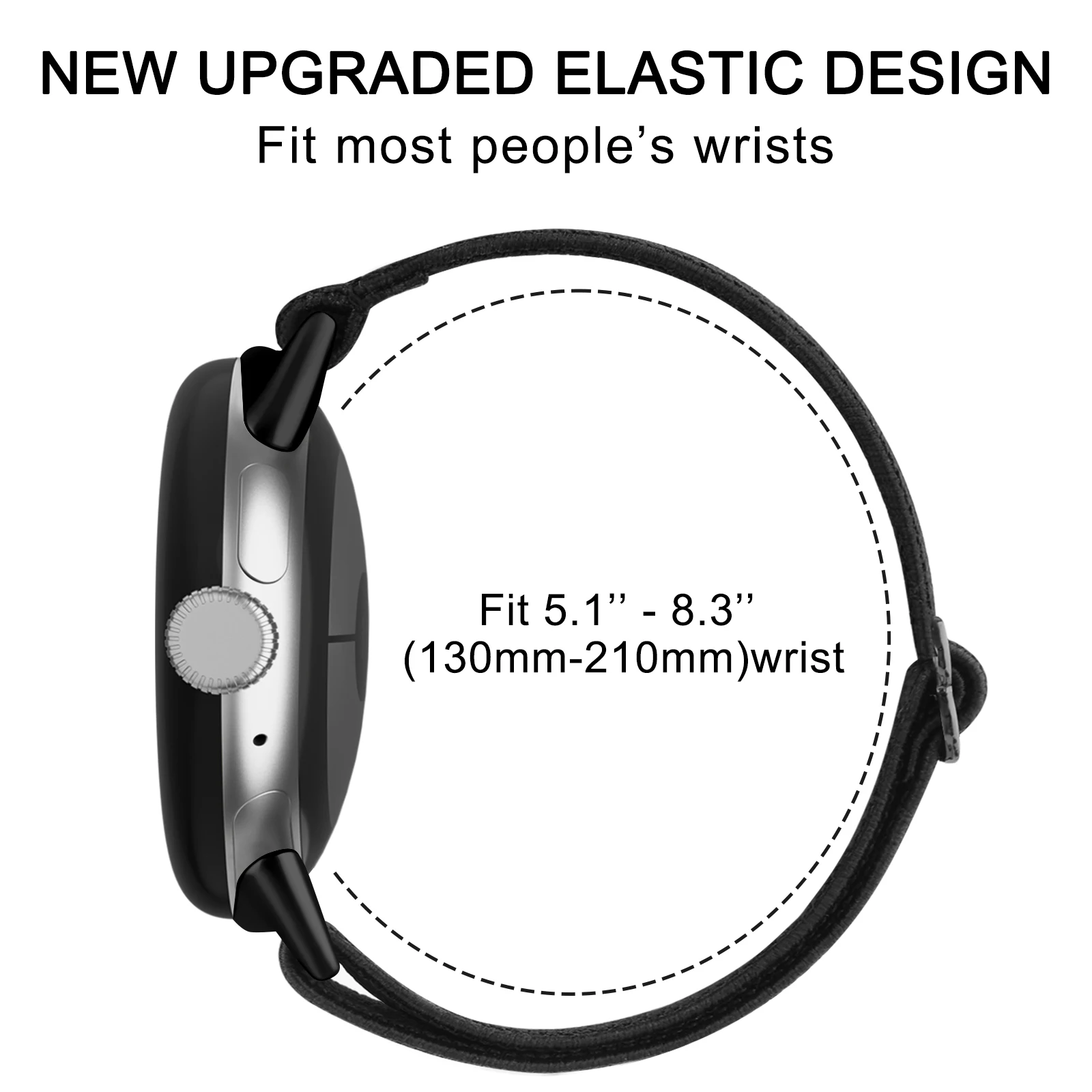 Enhanced Elastic Nylon Watch Strap: Adjustable Replacement Wristband Bracelet
