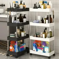 Must-Have 4-Layer Rolling Utility Cart – Waterproof, Space-Saving & Multipurpose For Bathroom, Kitchen & Living Room 2