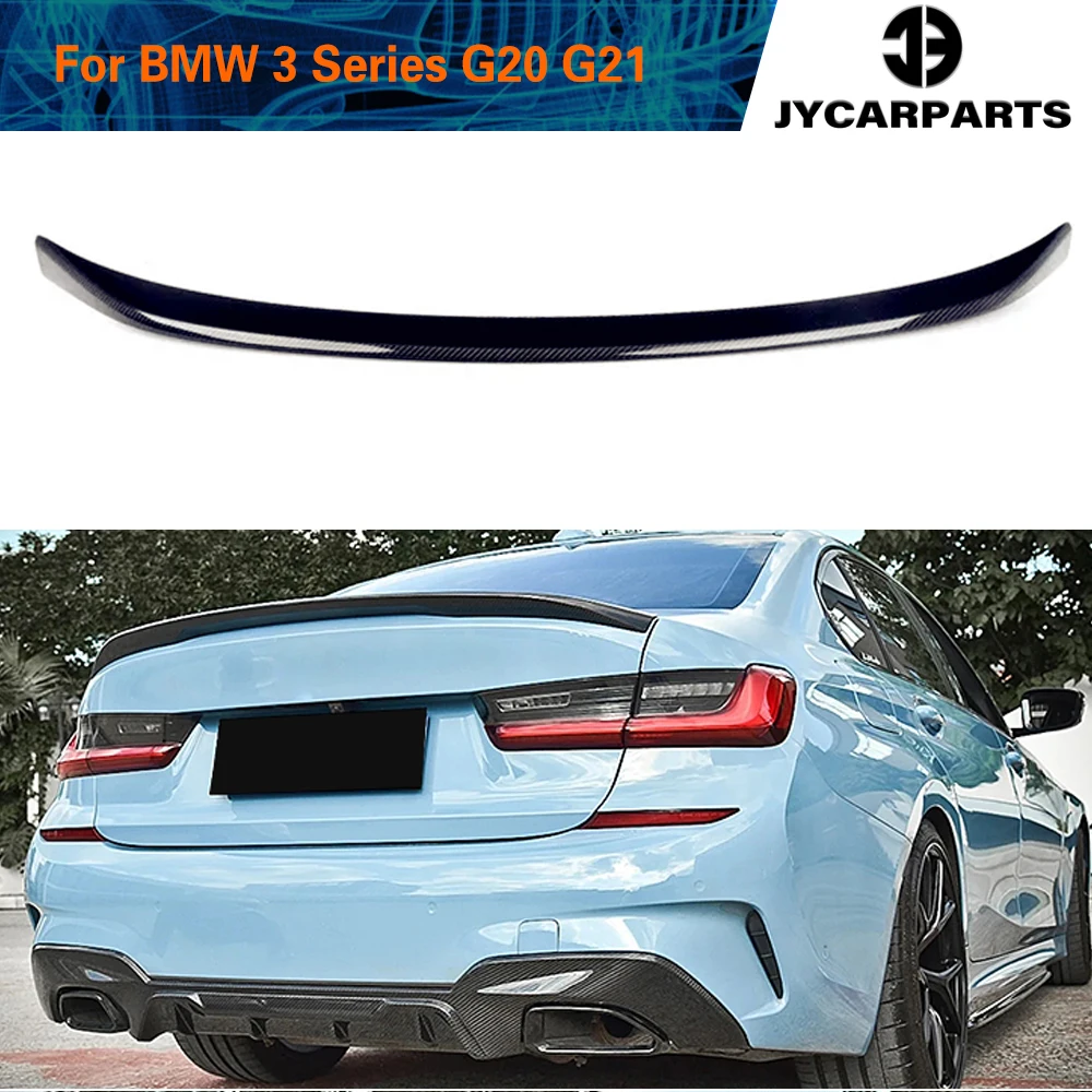 

Rear Trunk Spoiler Wing Lip for BMW 3 Series G20 G21 Standard M Sport 2019 - 2022 Carbon Fiber Rear Trunk Boot Lip Wing Spoiler