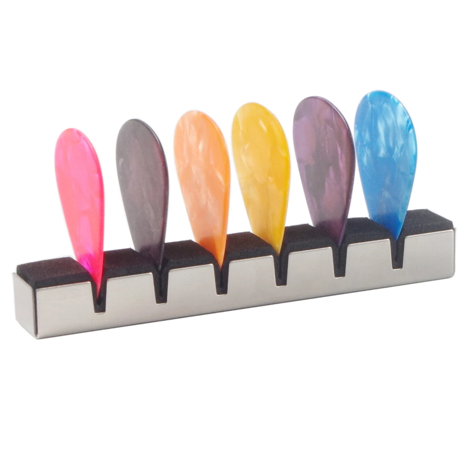 기타 현악기 뮤트 댐퍼 6 PCS 셀룰로이드 기타 픽업 기타 사운드 흡수 쿠션 ..