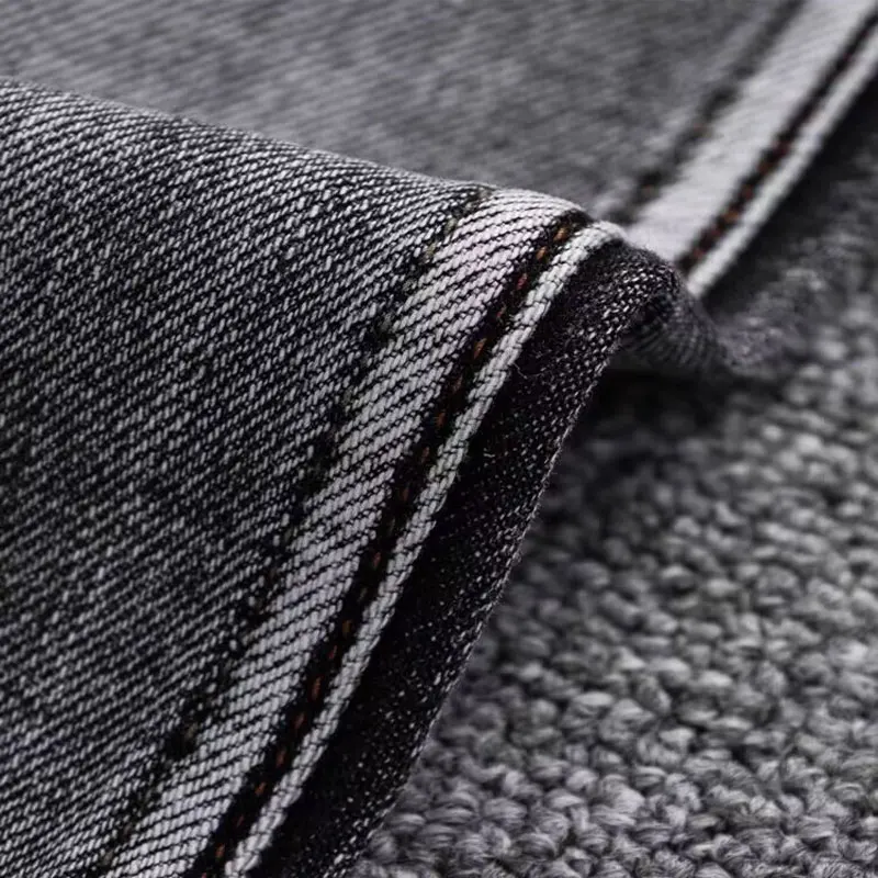 Street Fashion Vintage Men Jeans High Quality Retro Washed Blue Stretch Slim Fit Ripped Jeans Men Designer Denim Pants Hombre