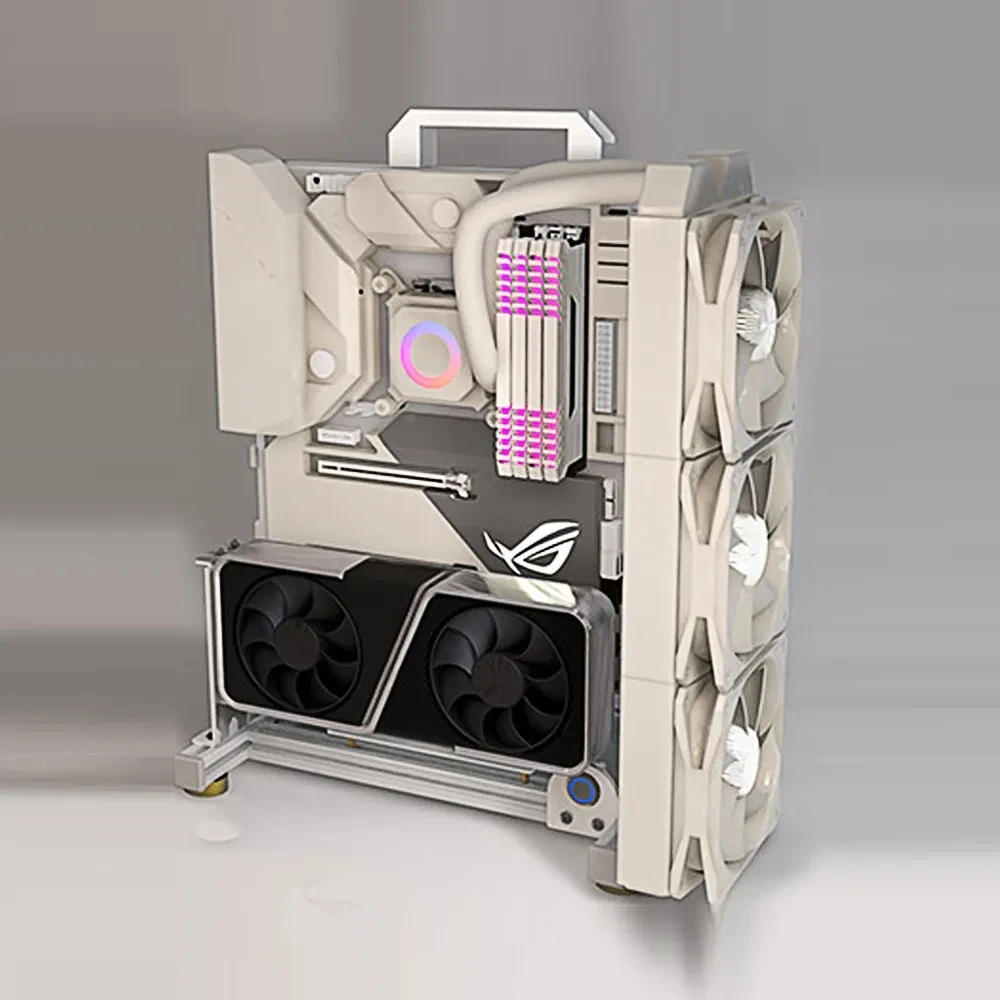 Mini ITX Gamer Cabinet MATX Open Computer Case Frame DIY Creative PC Rack ATX /EATX MOD Desktop Gaming Chassis
