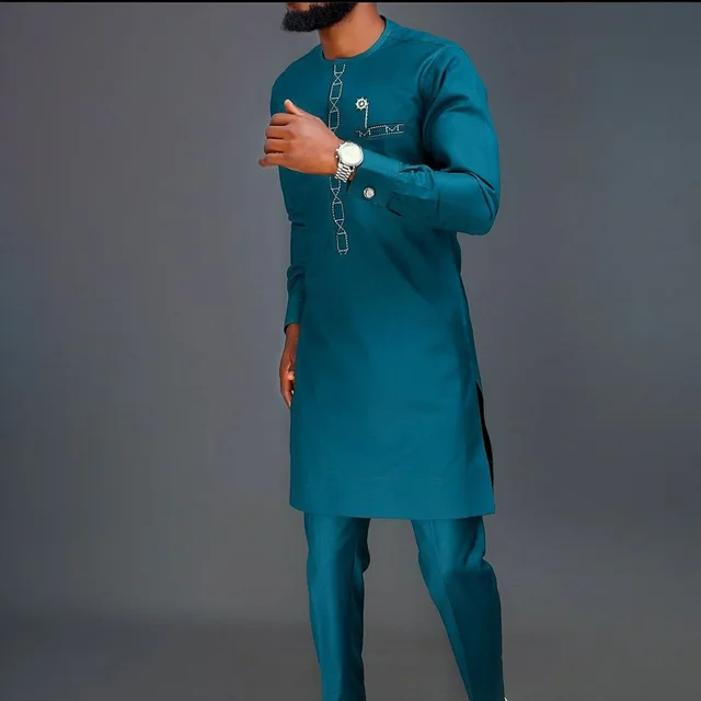 Tobi Embroidered Long Sleeve Dashiki Outfit