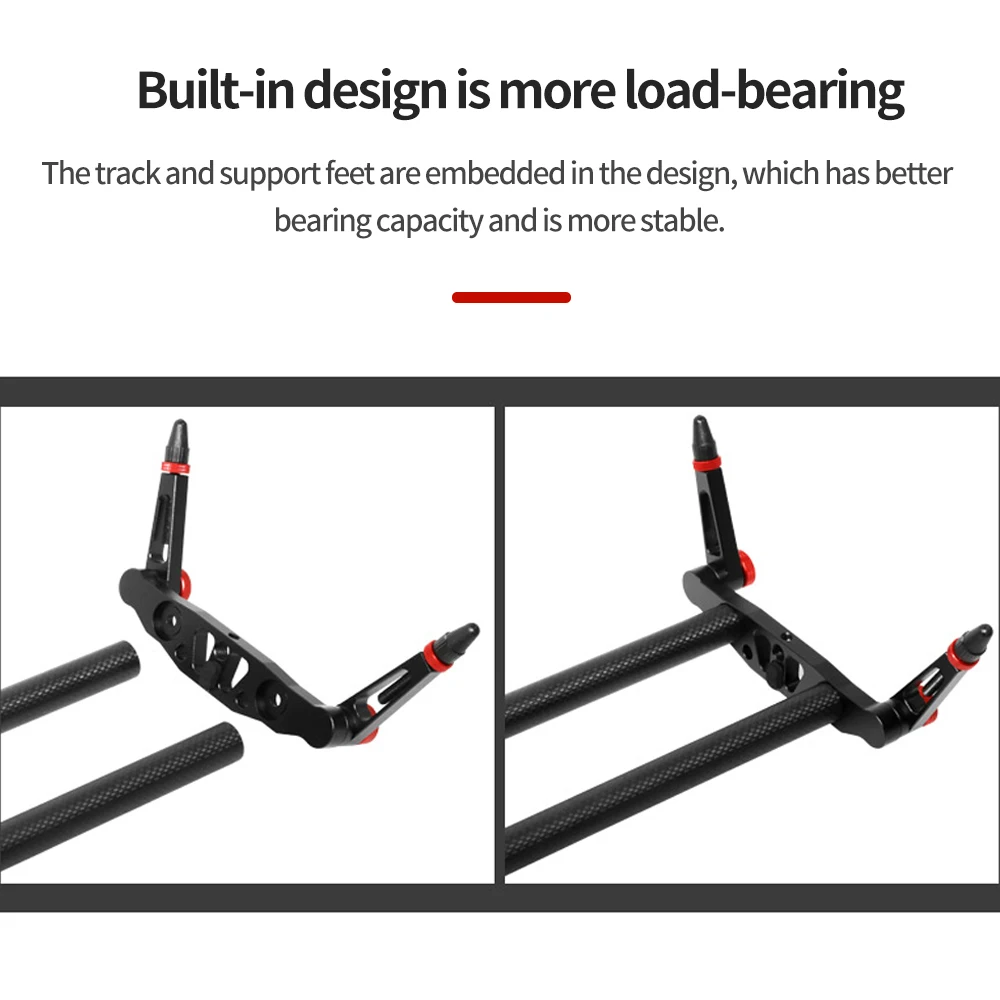 Pixel 60cm 80cm Carbon Fiber Camera Stabilizer Rail Video Shooting Can Accept PTZ Tripod Camera Smartphone Shooting Accessories 1072308 camera track slider