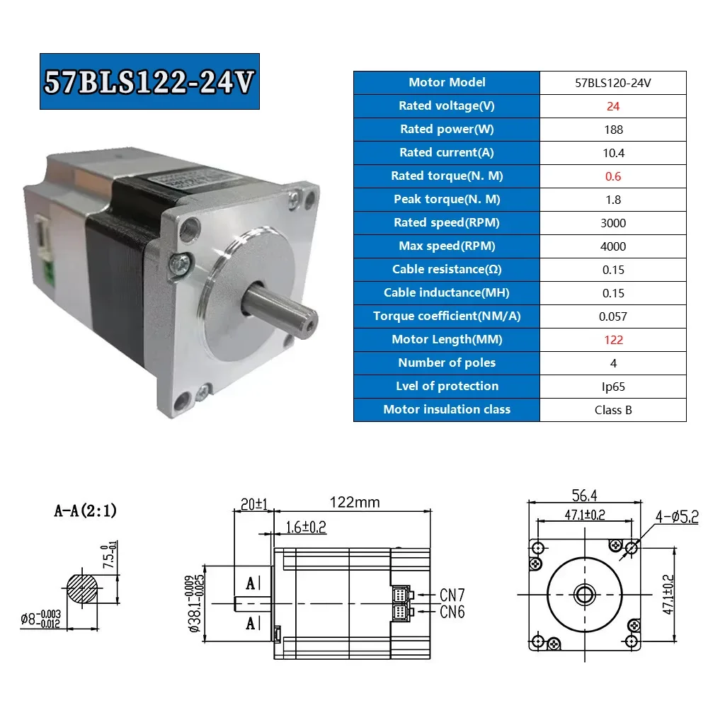57 Flange 0.6Nm 24V