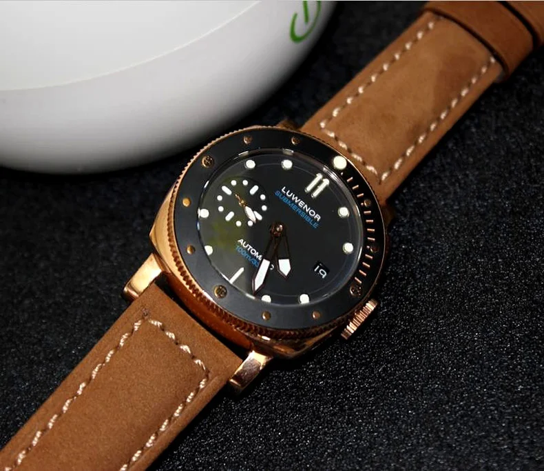 GULL TRON Mens Automatic Watches Bronze Military Luxury Watches Mechanical Wristwatch Sapphire Mirror 100m Waterproof ST2557