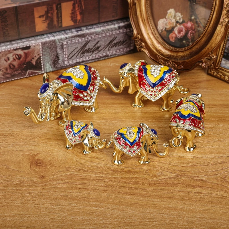 Brown and Gold Elephant Magnet Brooch- Order Wholesale