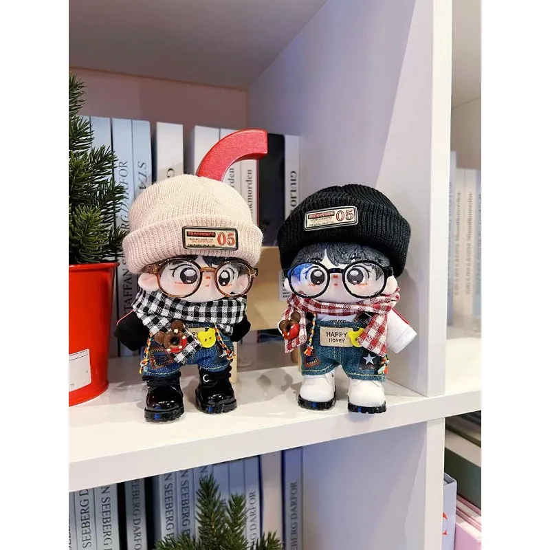 Baby clothes 10cm cotton doll clothes black and white forest set original attribute free handsome doll dressing 3