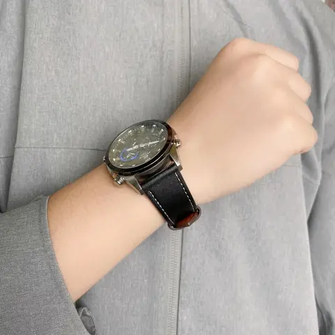 20mm Huawei gt2 Leather Strap for Samsung galaxy Watch 3 4 40/44mm Classic 42/46mm Active Gear S3 S2 Huami Amazfit GTR Band