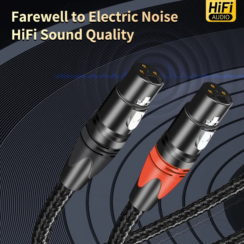 사운드 시스템 앰프용 Hifi 케이블, 하이 퀄리티 OFC 실버 도금, TRRS 밸런싱, 2 XLR 케이블, 2.5mm-2XLR, 2.5mm