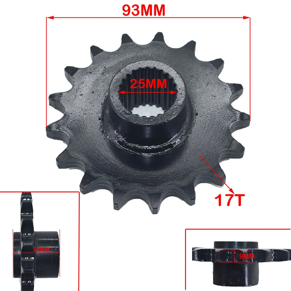 STI Pignone Anteriore Per Catena 428 17mm 16 Denti Per 50cc 70cc - Foto 11
