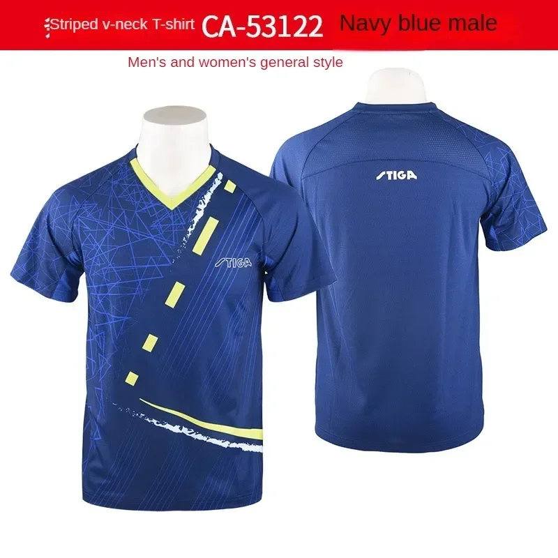 national team Sport jersey stiga Table tennis jersey men women t-shirts T shirt Badminton bottom quick dry top