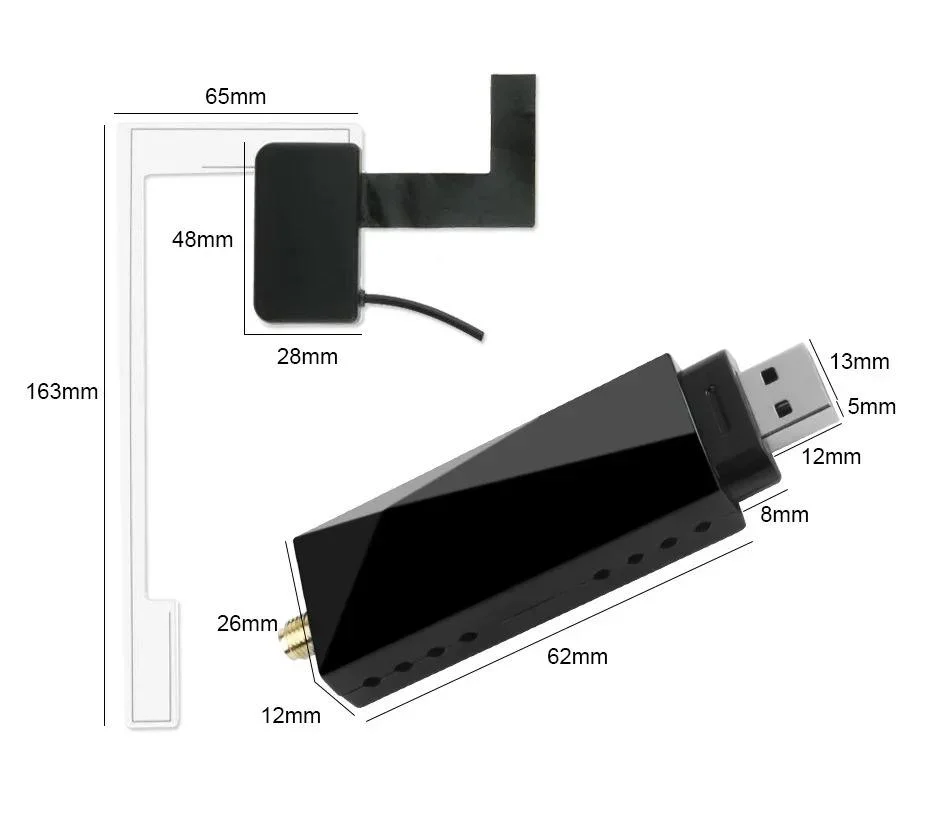 DAB Car Radio Tuner Receiver USB Stick Box for Android Car DVD Include Antenna Usb Dongle Digital Audio Broadcasting