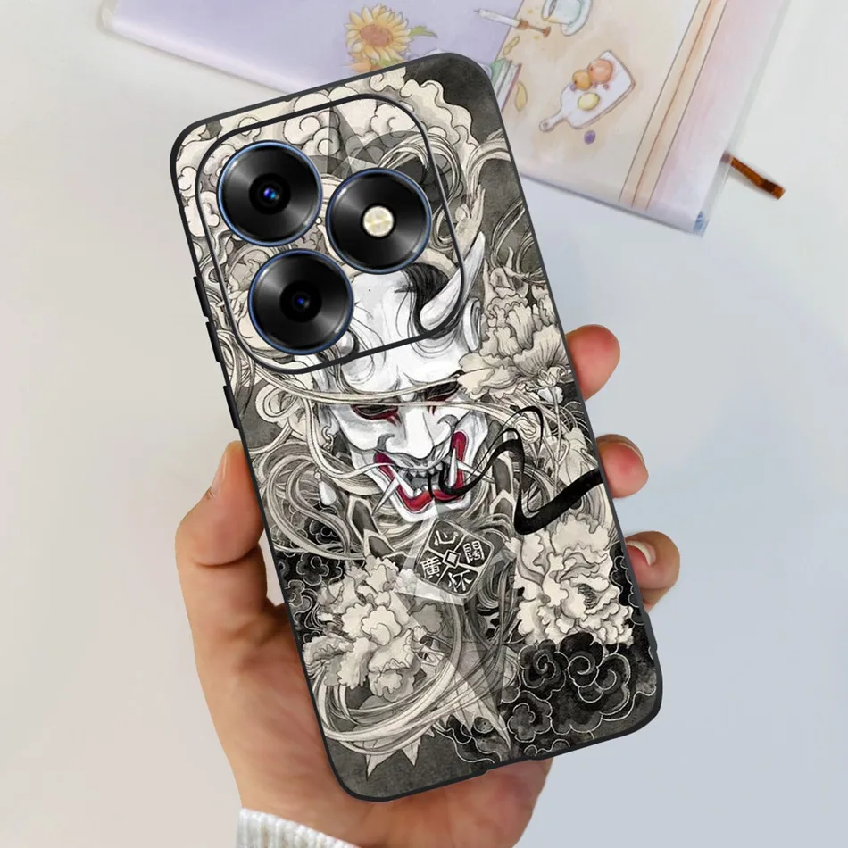 Fashion Elegant Painted Soft Silicone TPU Phone Back Cover