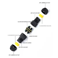 IP68 M16 M20 M25 Outdoor Waterproof Connector Of Junction Box Adapter Terminal Rain Proof Straight Plug Socket Quick Connection 2