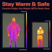 Poncho Warm Thermal Rainwear Blankets