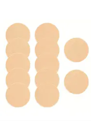 Round Makeup Sponge Set - Lightweight Hydrophilic Foam Beauty Puffs (12 - Pack) (12 PCS)