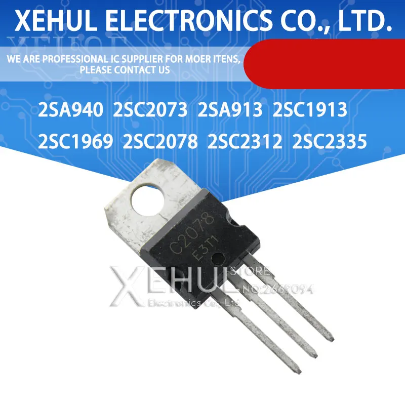 

10PCS 2SA940 2SC2073 2SA913 2SC1913 2SC1969 2SC2078 2SC2312 2SC2335 TO220 A940 C2073 A913 C1913 C1969 C2078 C2312 C2335
