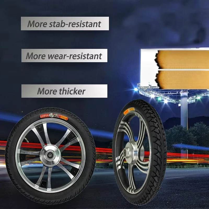 30,5 Cm Solide Pour Pneu De Vélo, Résistant Aux Crevaisons, Convient