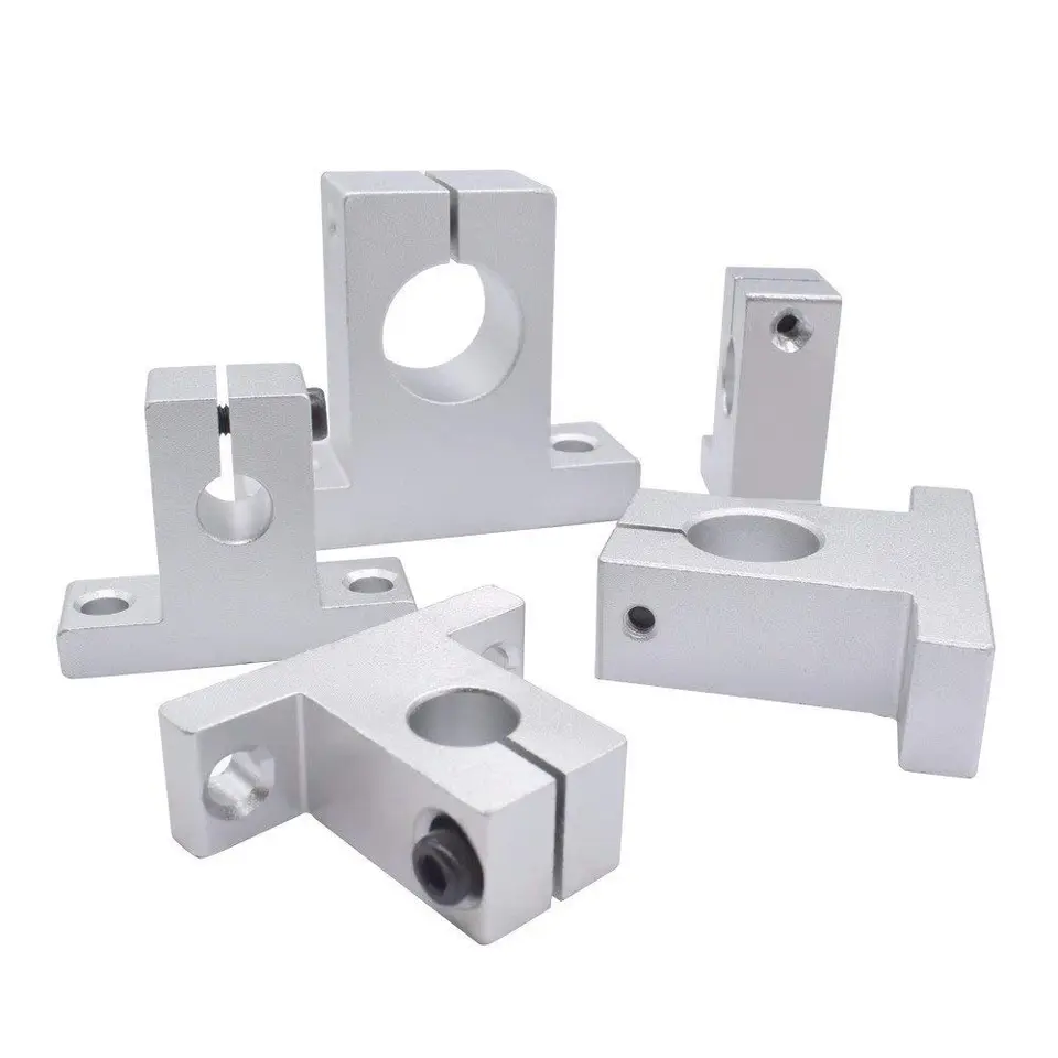 2/4pcs Sk8 Sk10 Sk12 Sk16 Sk20 Sk25 Sk30 8mm Linear Bearing Rail Shaft Support Xyz Table Cnc Router Sh8a 3d Printer Part image 2