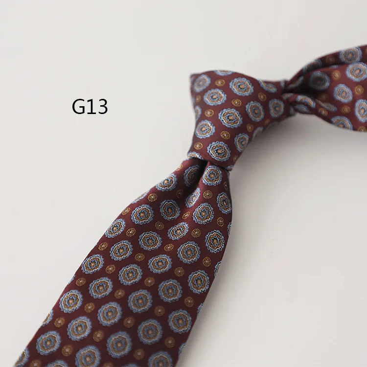 7CM Korean Flower Necktie For Men Wine Red Navy Green Neck Ties Luxury Silk Tie Wedding Groom Suit Shirt Accessories Cravat Gift