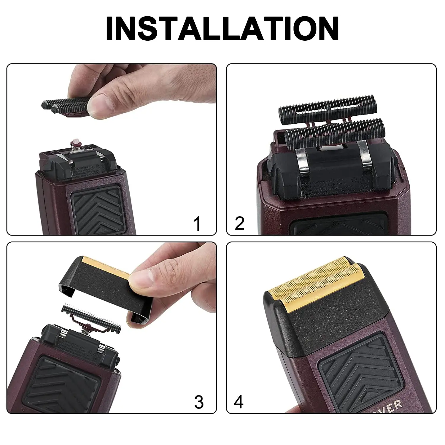 교체용 포일 블레이드 바 어셈블리 7043 쉐이버 쉐이퍼 피날레 쉐이버용(Shaver Shaper Finale Shaver) 8164)