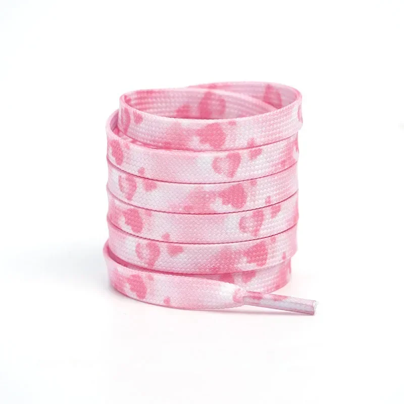 Romantic Pink Heart Shoelaces for Valentine's Day Sneakers