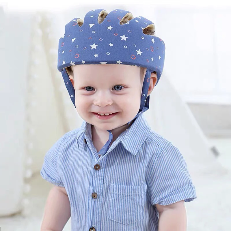 Infant Toddler Cap Baby Anti-collision Protective Hat  Kids Head Protection Hat for Walking Crawling  Baby Learns To Walk The Cr 2