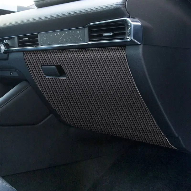 X95-자동차 가죽 보관 글러브 박스 보호 패드 안티 킥 패드 안티 더티 패드 매트 커버 For Mazda 3 AXELA 2022+