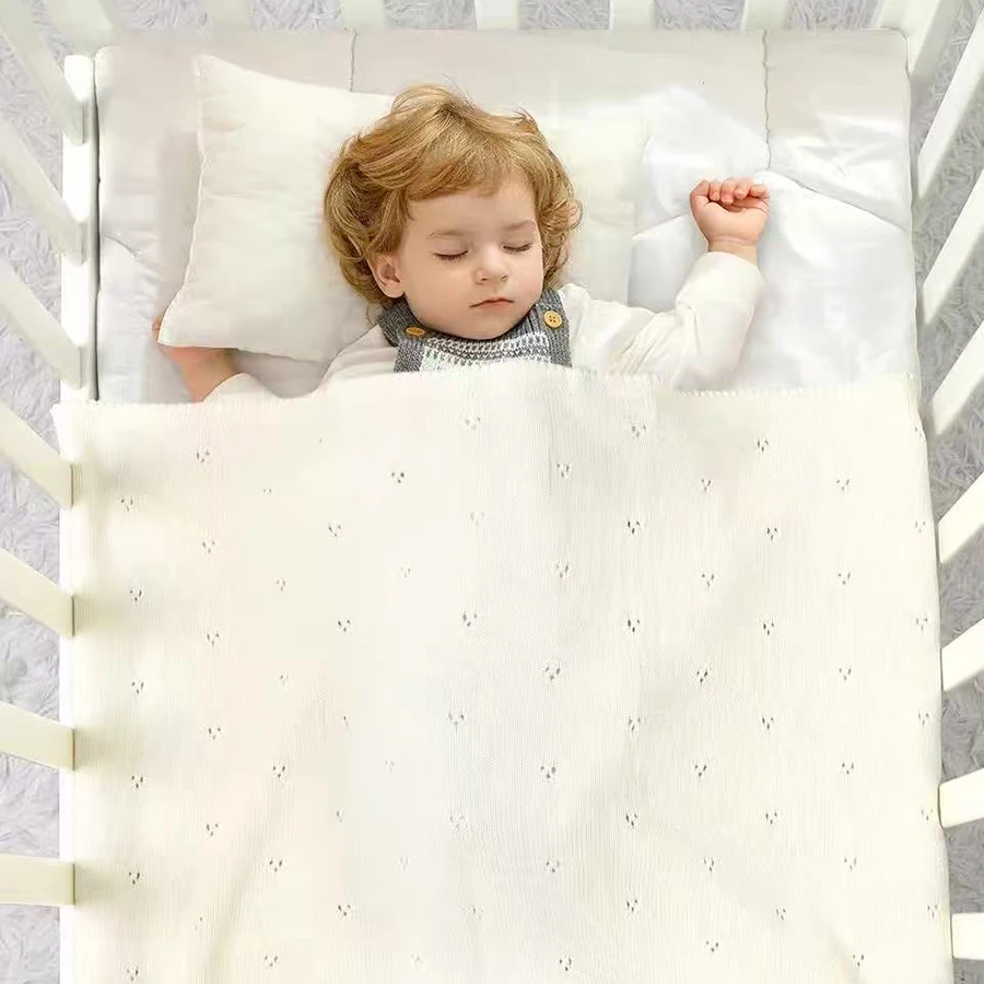 Baby Blankets Super Soft Neworn Infant Babies Boys Girls Cotton Knit Sleep Quilts Covers for Stroller 90*70cm Kids Throwing Mats - 5