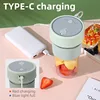 Wireless Blender Juice Electric Fruit Juicer Mixer Portable Juicer with Straw Household USB Charging 6 Blade Sippy Cup 4