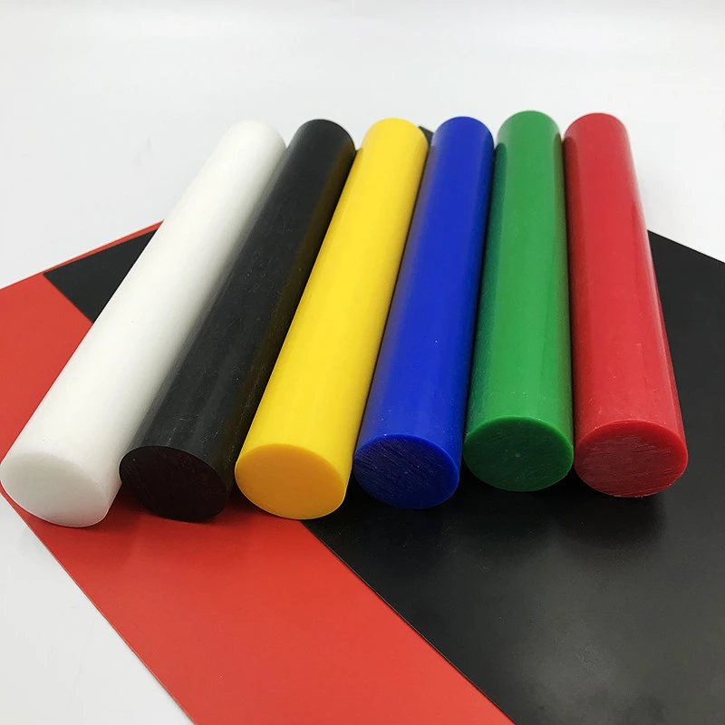 POM Colorful Nylon Rod Polyoxymethylene Stick Hard Plastic Bar Diameter 3-50mm 2PC