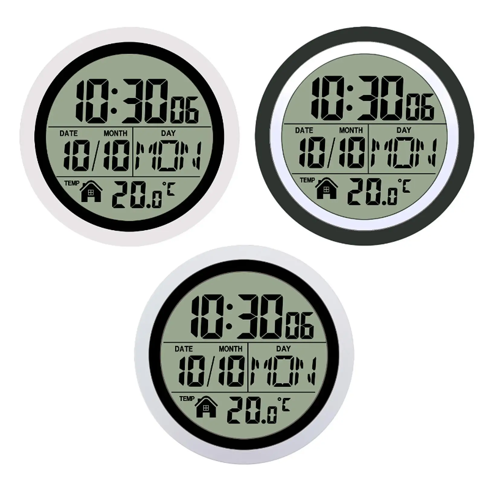 Shower Clock Practical Easy to Use Digital Bathroom Waterproof Wall Clock Small Wall For Living Room Kitchen Bedroom