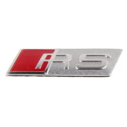 Premium Aluminium Steering Wheel Inner Badge Nameplate Sticker (A Silver Matte)