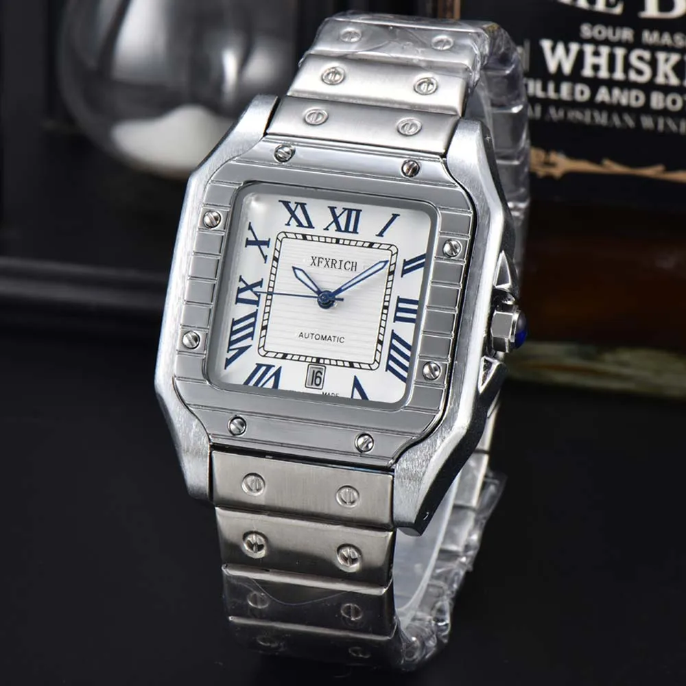 

Top New Original Brand Watches For Mens Fashion Simple Classic Square Waterproof Quartz WristWatch Luxury Sports AAA+ Male Clock