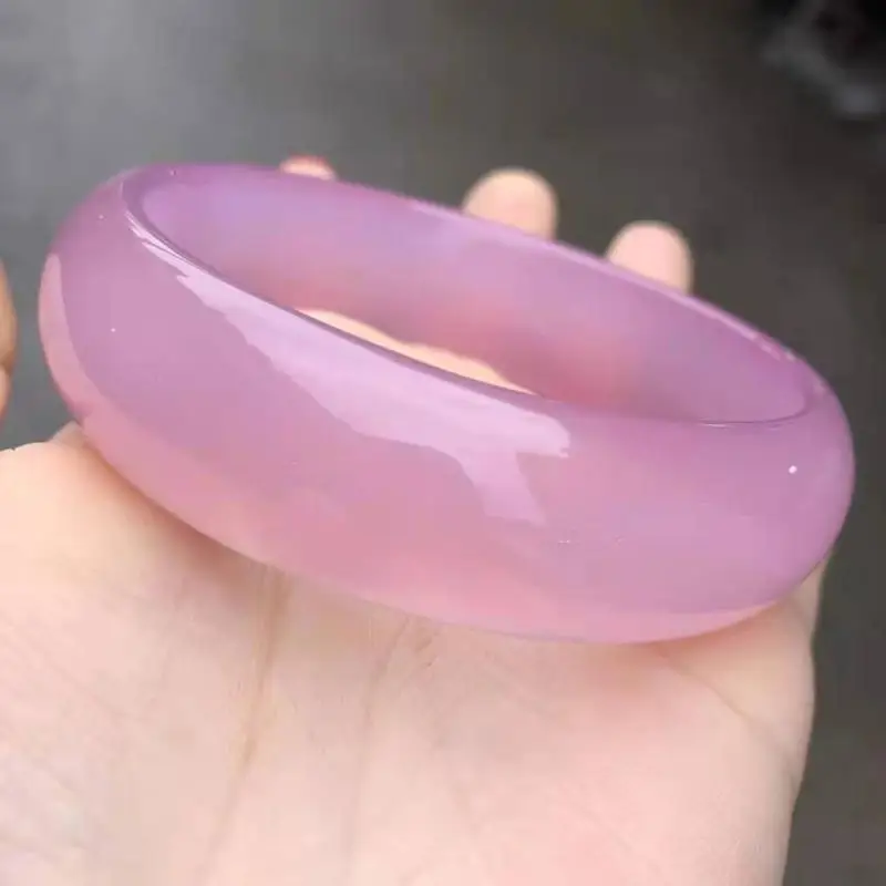 

Natural Gemstone Pink Jade Bangle Stone Bracelet Women Fine Jewelry Genuine Myanmar Jadeite With Certificate Burma Jades Bangles