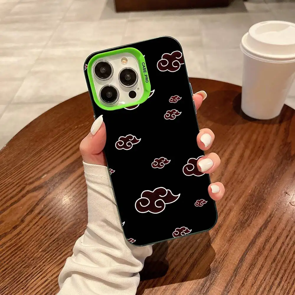 Anime N-NARUTOS Colored Silver Phone Case Cover